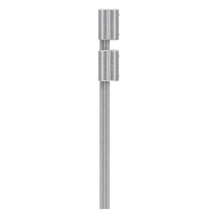 Leitplanken Komplett-Bausatz, 2-holmig, 2,80 m, zum Rammen, Stahl, Profil B