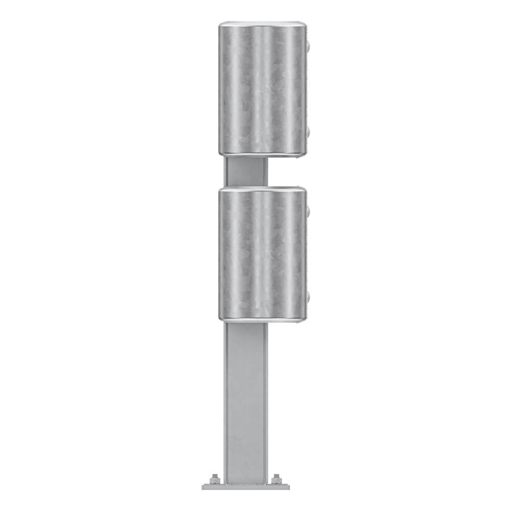 Kürzester Leitplanken-Komplett-Bausatz, M100-2SP, 105 cm, Aufschrauben, Profil B