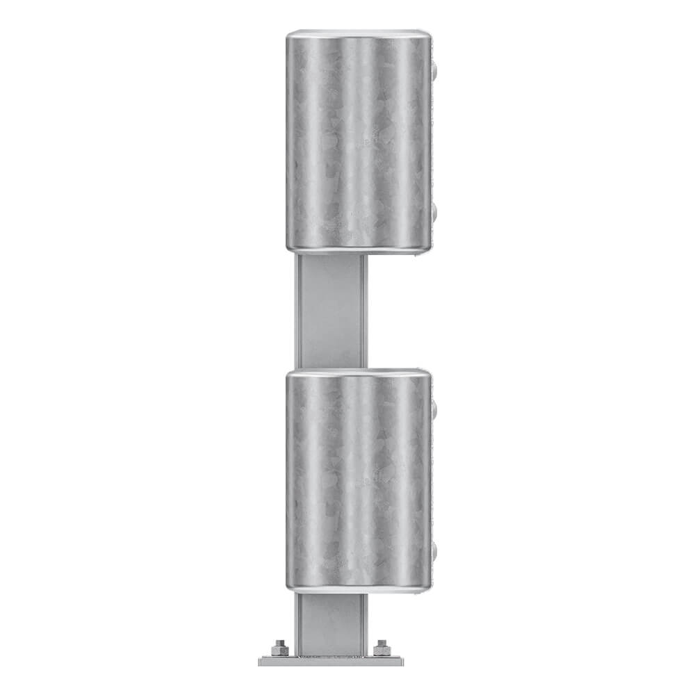 Leitplanken Komplett-Bausatz M75-2SP, 2,8 m, zum Aufschrauben, Stahl, Profil B