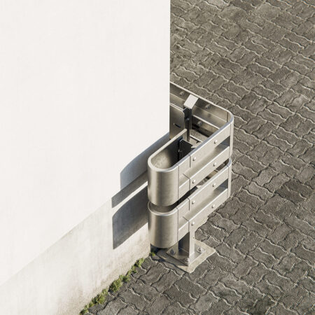 Außenwinkel-Komplett-Bausatz M100-2SP, 77 cm Seitenlänge, Aufschrauben, Stahl, Profil B