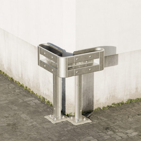 Außenwinkel-Komplett-Bausatz M100-1SP, 77 cm Seitenlänge, Aufschrauben, Stahl, Profil B