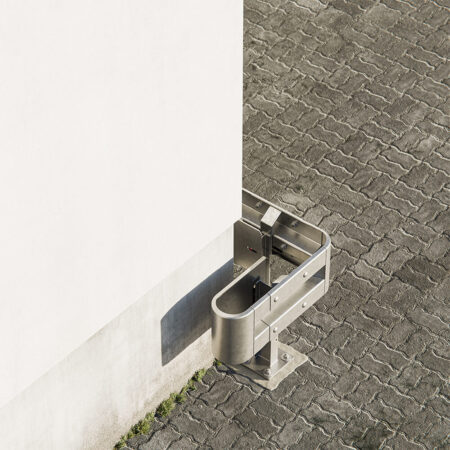 Außenwinkel-Komplett-Bausatz M50-1SP, 77 cm Seitenlänge, Aufschrauben, Stahl, Profil B