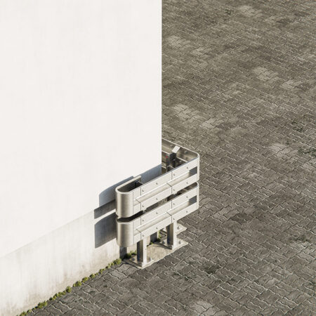 Außenwinkel-Komplett-Bausatz M100-2SP, 127 cm Seitenlänge, Aufschrauben, Stahl, Profil B