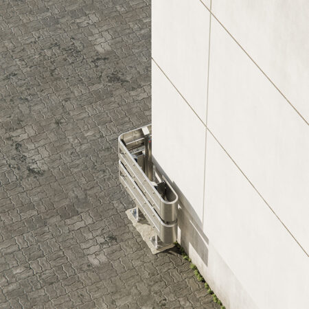 Außenwinkel-Komplett-Bausatz M100-2SP, 127 cm Seitenlänge, Aufschrauben, Stahl, Profil B