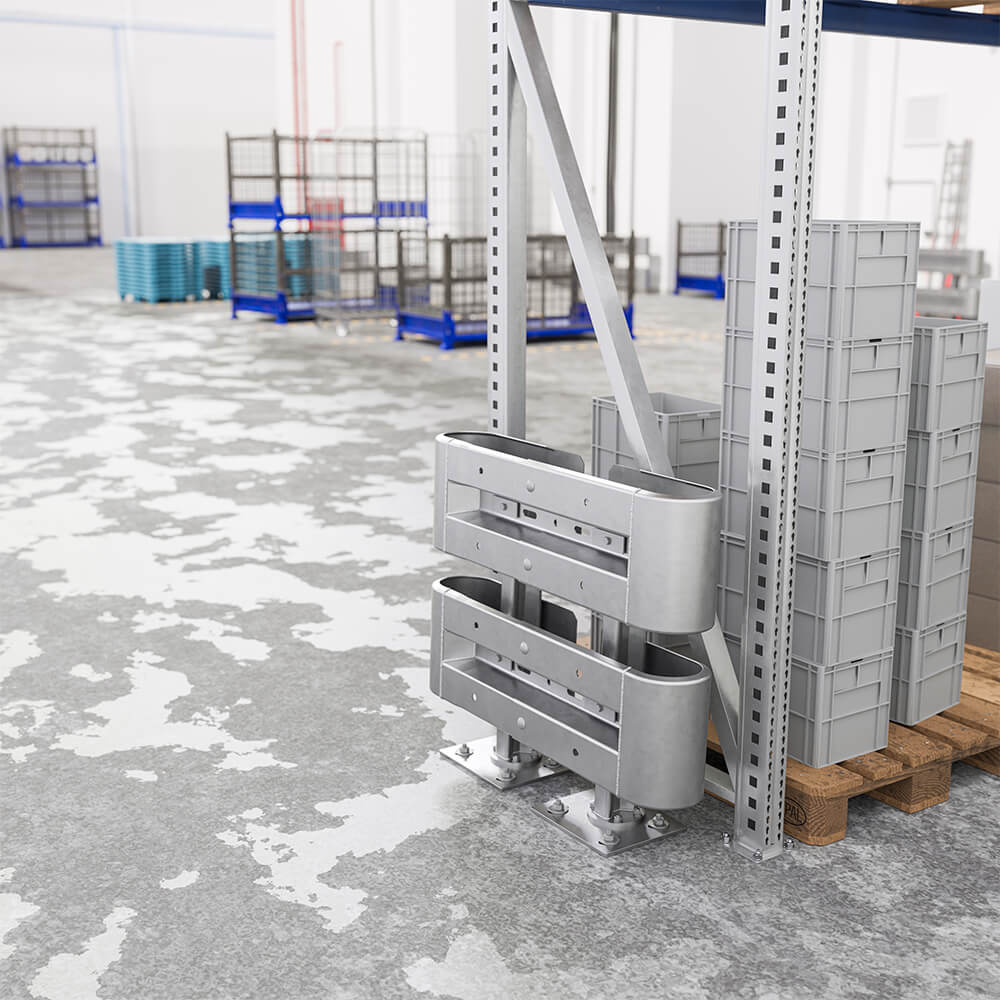 Kürzester Leitplanken-Komplett-Bausatz, Sigma-75, 2SP, 105 cm, aufdübeln, Stahl, Profil B