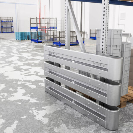 Leitplanken Komplett-Bausatz M100-3SP, 2,13 m, zum Aufschrauben, Stahl, Profil B