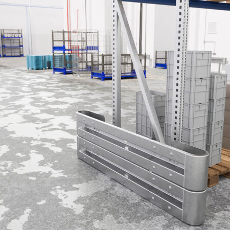 Leitplanken Komplett-Bausatz M50-2SP, 2,13 m, zum Aufschrauben, Stahl, Profil B