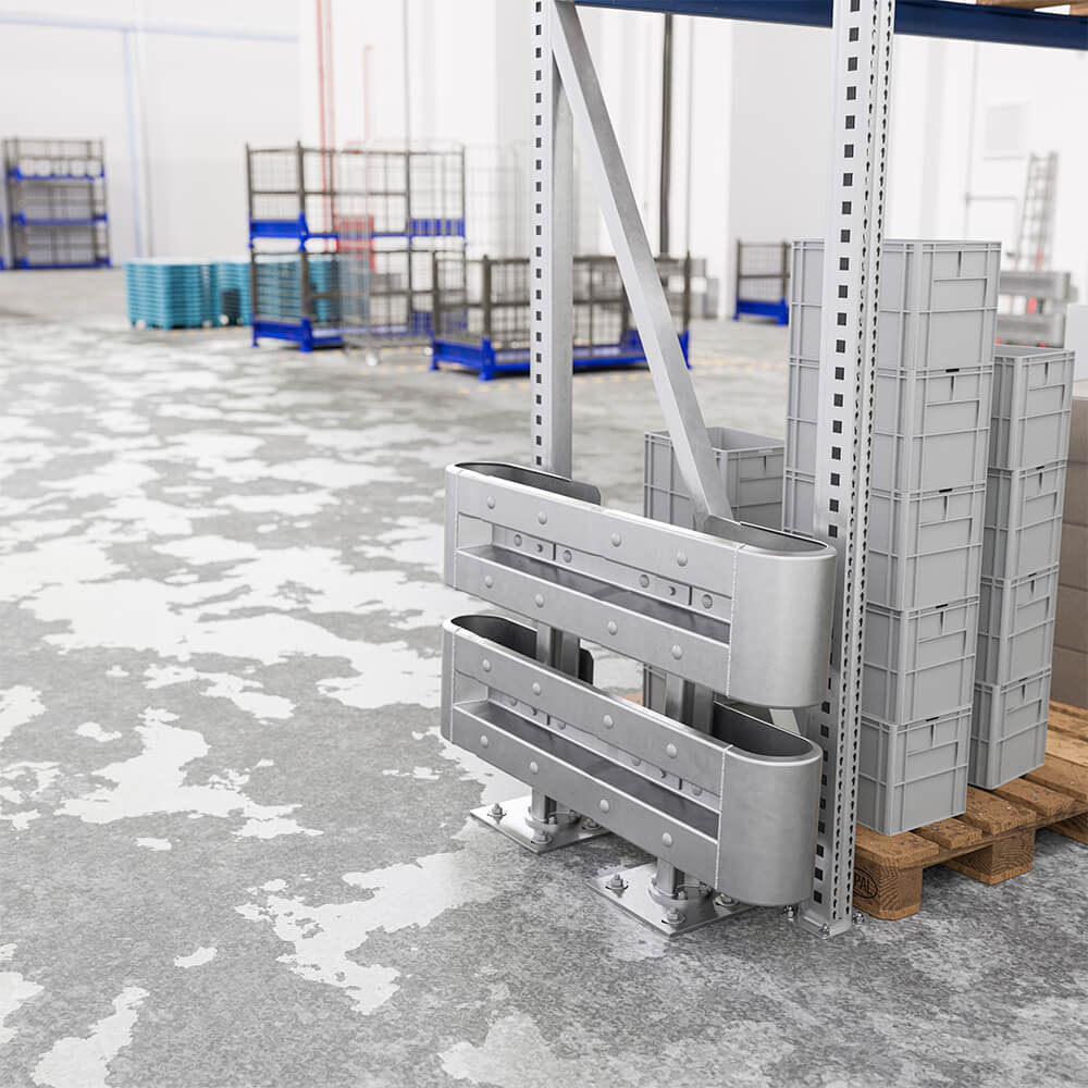 Leitplanken-Komplett-Bausatz, Sigma-75, 2SP, 130 cm, aufdübeln, Stahl, Profil B