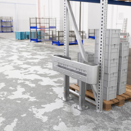 Leitplanken Komplett-Bausatz M75-1SP, 1,3 m, zum Aufschrauben, Stahl, Profil B