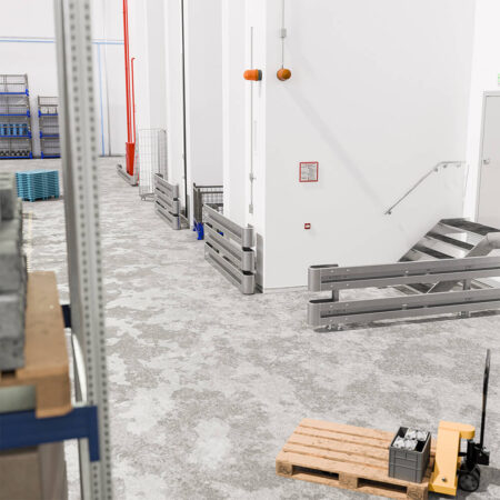 Leitplanken Komplett-Bausatz M100-3SP, 2,8 m, zum Aufschrauben, Stahl, Profil B