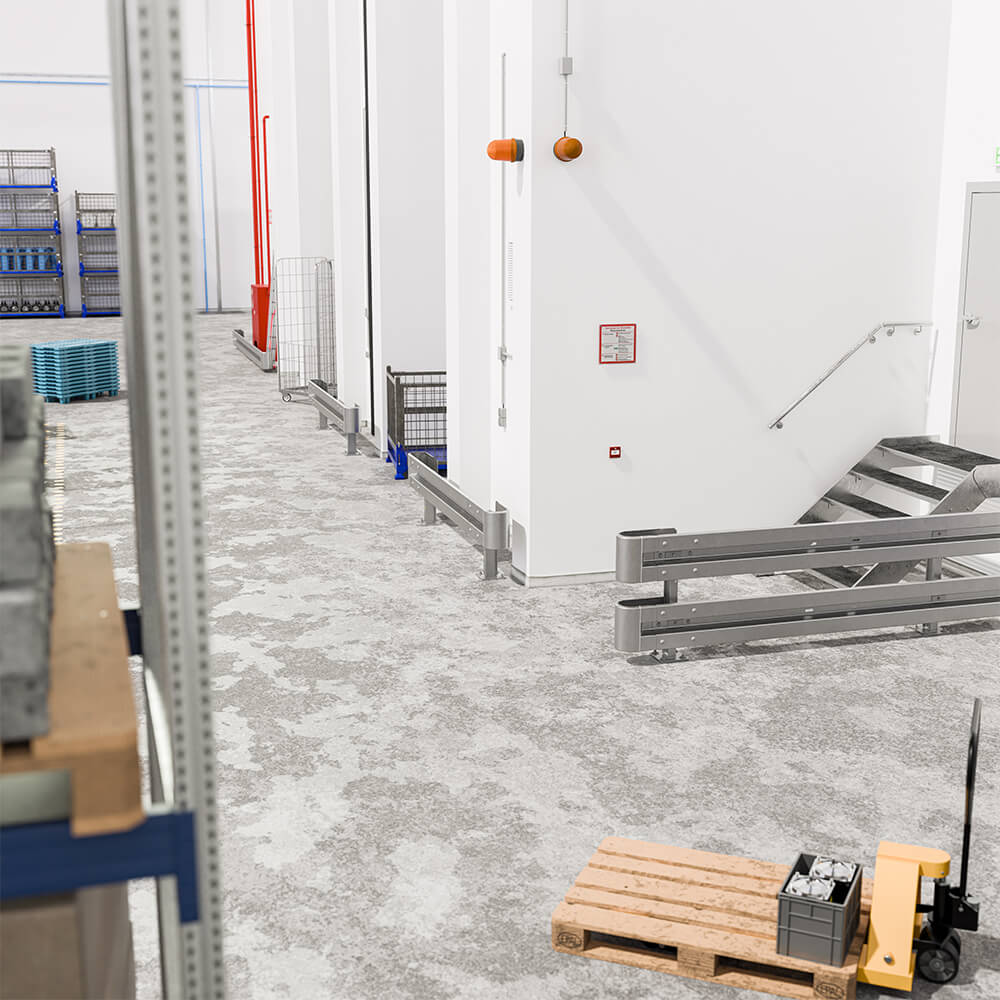 Leitplanken Komplett-Bausatz M50-1SP, 2,8 m, zum Aufschrauben, Stahl, Profil B