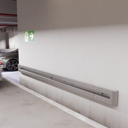 Leitplanken Komplett-Bausatz 4,80 Meter zur Wandbefestigung, zum Anschrauben, Profil B