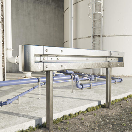 Leitplanken Komplett-Bausatz 2,13 Meter Länge, zum Rammen, Stahl, Profil B
