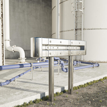 Leitplanken Komplett-Bausatz 1,3 Meter Länge, zum Rammen, Stahl, Profil B
