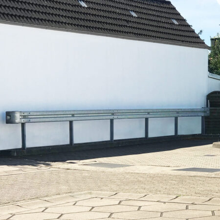 Leitplanken Verlängerungs-Bausatz 2 Meter Länge, zum Rammen, Stahl, Profil B