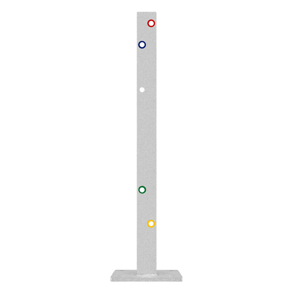 Leitplanken Komplett-Bausatz M75-2SP, 1,3 m, zum Aufschrauben, Stahl, Profil B