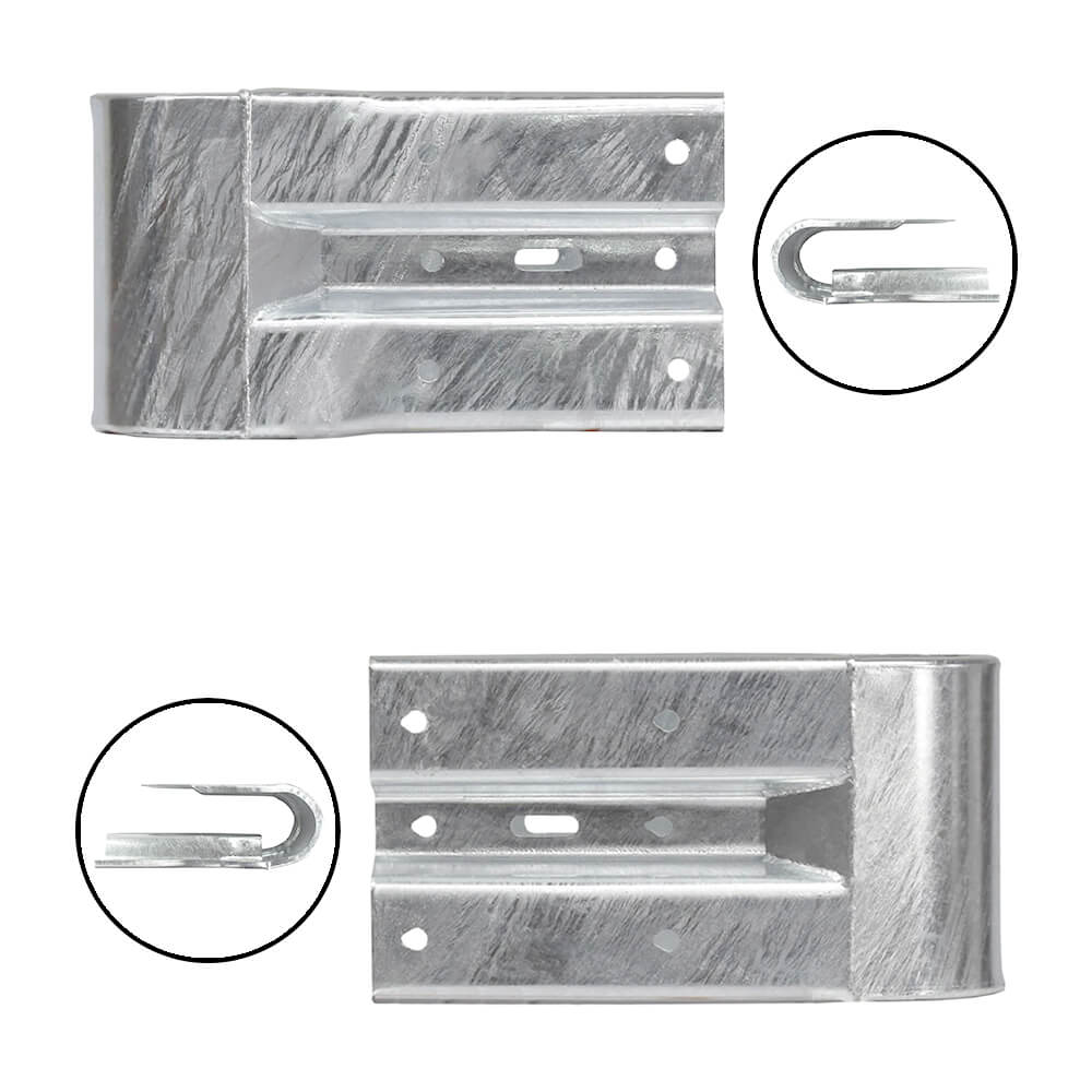 Leitplanken Komplett-Bausatz M100-3SP, 4,8 m, zum Aufschrauben, Stahl, Profil B