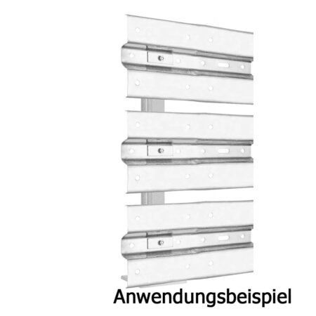 Leitplanken Verlängerungs-Bausatz M100-3SP, 2 m, zum Aufschrauben, Stahl, Profil B