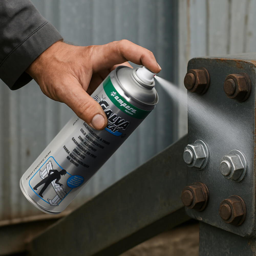 A.M.P.E.R.E. Zinkspray GALVA PROCAT® Superglänzend, 500 ml Spraydose